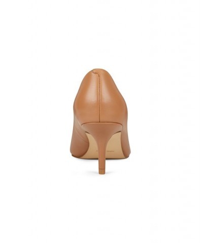 Women's Arlene Kitten Heel Pointy Toe Pumps Tan/Beige $39.60 Shoes