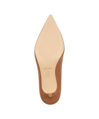 Women's Arlene Kitten Heel Pointy Toe Pumps Tan/Beige $39.60 Shoes