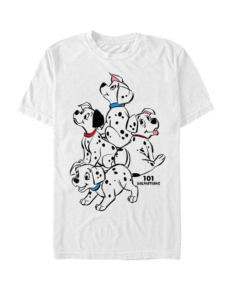 Men's Big Pups Short Sleeve T-Shirt White $15.40 T-Shirts