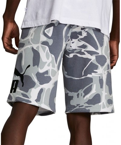 Men's Splash Regular-Fit Abstract-Print 10" Fleece Shorts Multi $24.00 Shorts