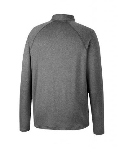 Men's Heathered Gray Iowa Hawkeyes Earth First Raglan Quarter-Zip Windshirt $35.39 Sweatshirt