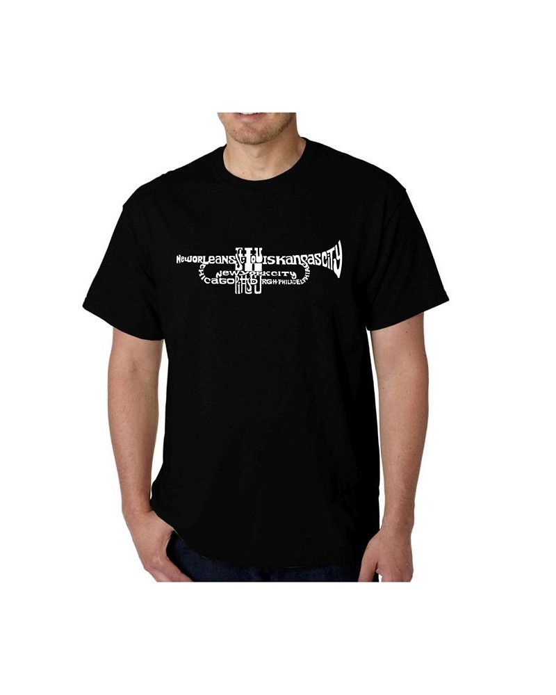 Mens Word Art T-Shirt - Trumpet Black $26.99 T-Shirts