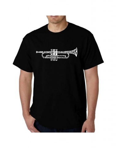 Mens Word Art T-Shirt - Trumpet Black $26.99 T-Shirts