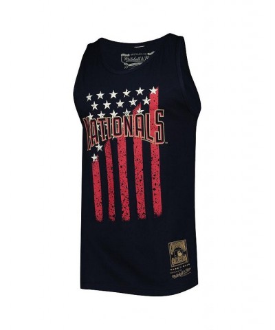 Men's Navy Washington Nationals Cooperstown Collection Stars and Stripes Tank Top $19.37 T-Shirts