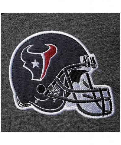 Men's Heathered Gray, Navy Houston Texans Extreme Fireballer Pullover Hoodie $41.65 Sweatshirt