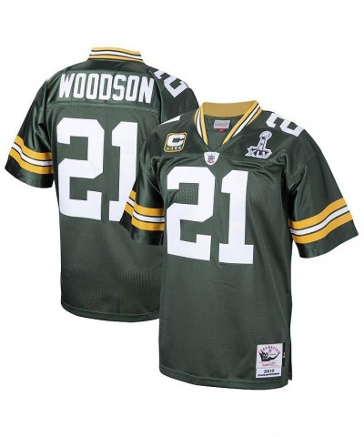 Men's Charles Woodson Green Green Bay Packers 2010 Authentic Throwback Retired Player Jersey $134.00 Jersey