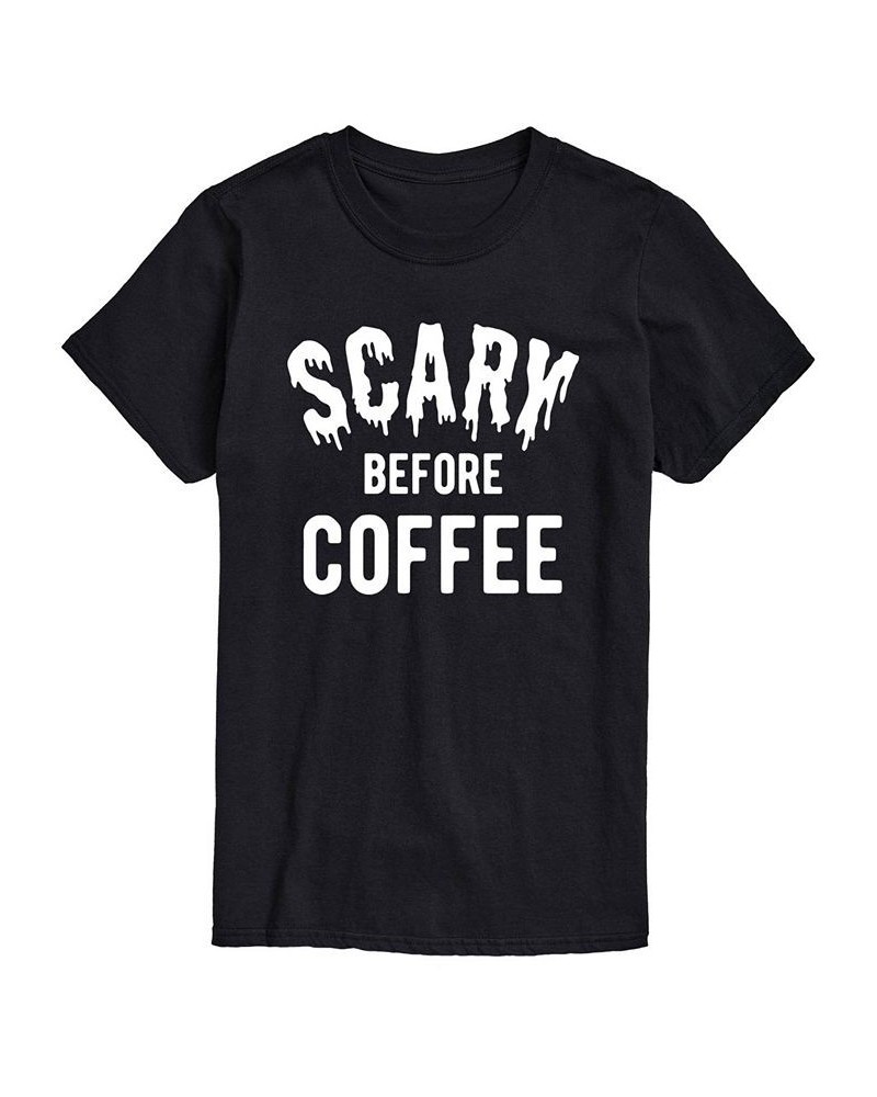 Men's Scary Before Coffee Classic Fit T-shirt Black $14.00 T-Shirts