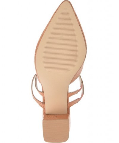 Women's Kaitlynn Slip On Heels Pink $49.20 Shoes