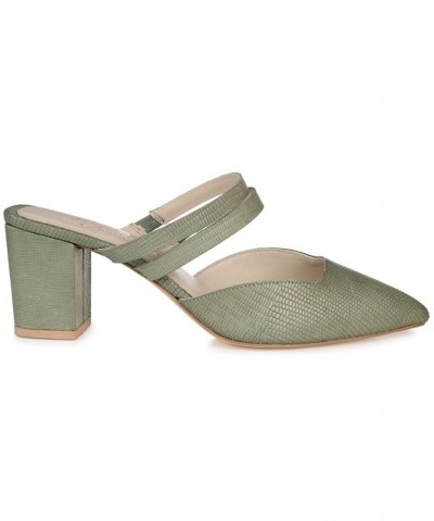 Women's Kaitlynn Slip On Heels Pink $49.20 Shoes