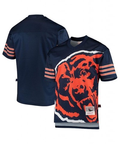 Men's Navy Chicago Bears Big Face Historic Logo V-Neck T-shirt $42.00 T-Shirts