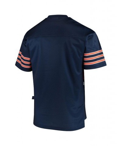 Men's Navy Chicago Bears Big Face Historic Logo V-Neck T-shirt $42.00 T-Shirts