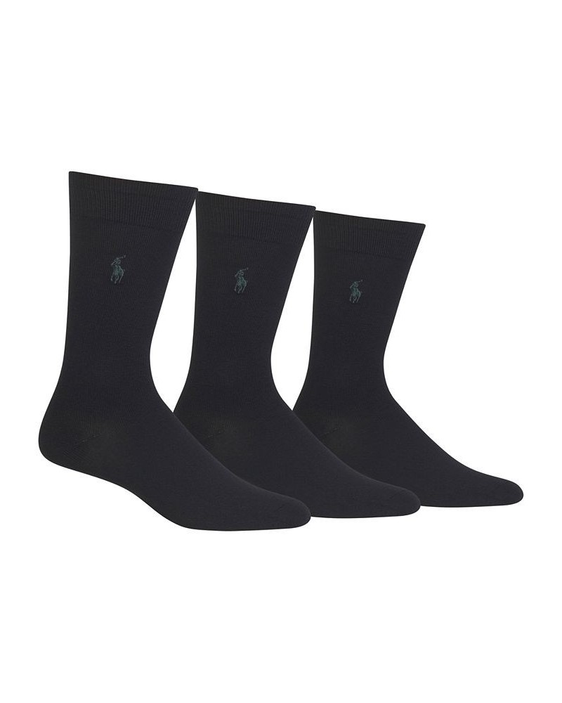 Men's 3 Pack Super-Soft Dress Socks Black $20.40 Socks