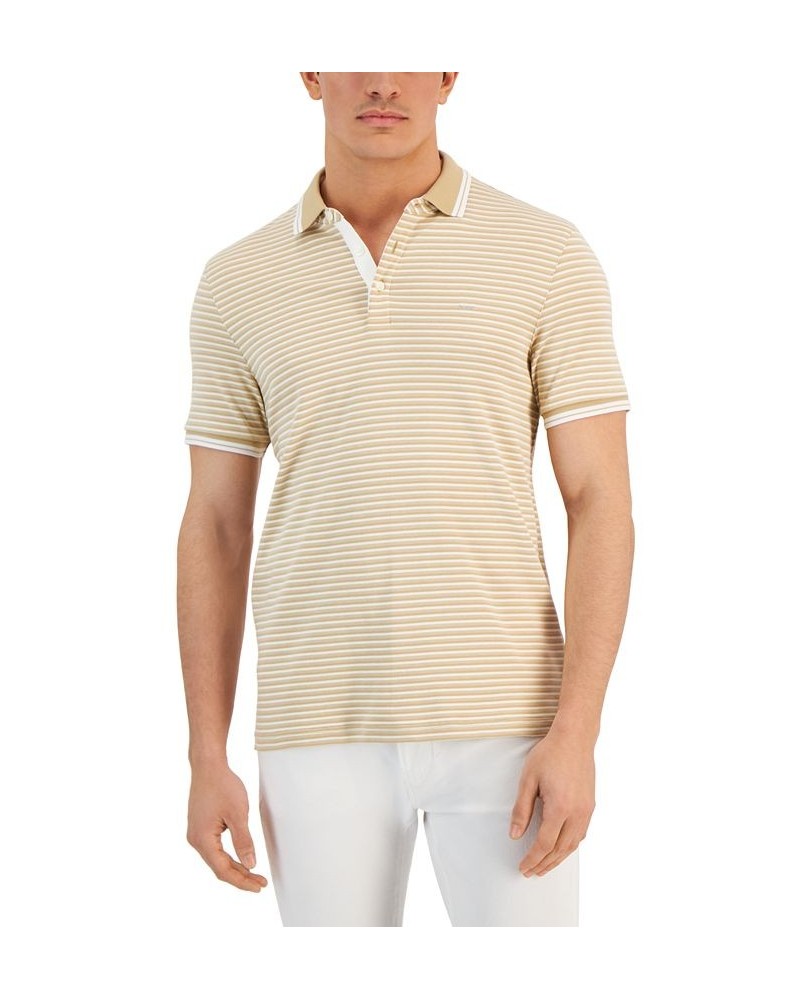 Men's Greenwich Modern-Fit Stripe Polo Shirt PD01 $43.20 Polo Shirts