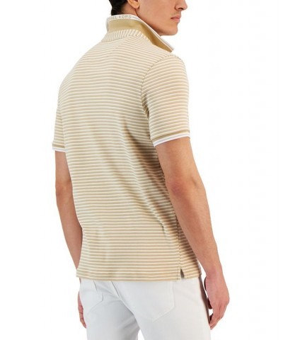 Men's Greenwich Modern-Fit Stripe Polo Shirt PD01 $43.20 Polo Shirts