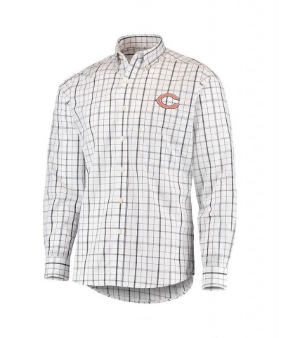 Men's White and Navy Chicago Bears Keen Long Sleeve Button-Down Shirt $35.72 Shirts