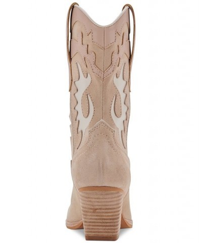 Women's Landen Western Booties Tan/Beige $69.26 Shoes