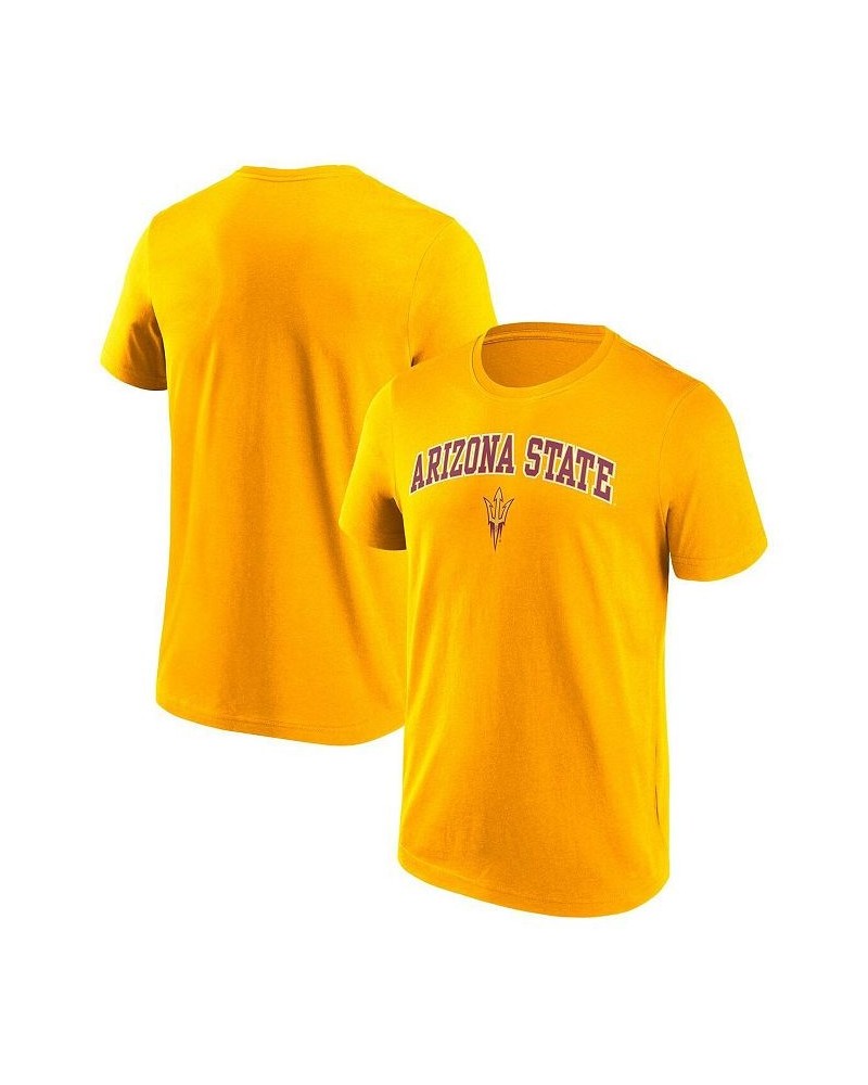 Men's Branded Gold Arizona State Sun Devils Campus 2.0 T-shirt $11.50 T-Shirts