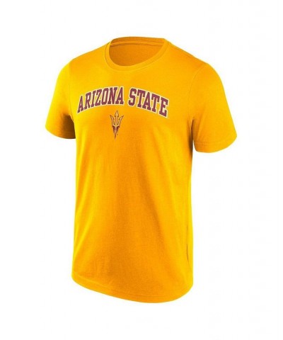 Men's Branded Gold Arizona State Sun Devils Campus 2.0 T-shirt $11.50 T-Shirts