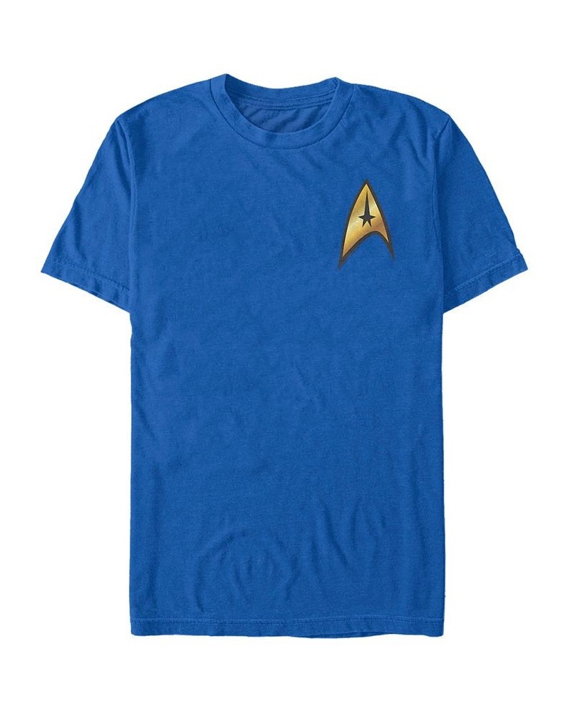 Star Trek Men's Original Series Command Badge Costume Short Sleeve T-Shirt Blue $15.75 T-Shirts