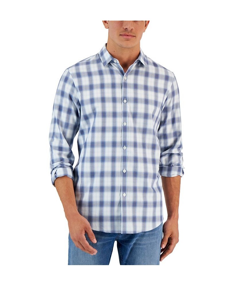 Men's Droa Plaid Shirt Blue $16.97 Shirts