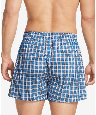 Men's 3-Pk. Classic Printed Cotton Poplin Boxers PD03 $19.59 Underwear