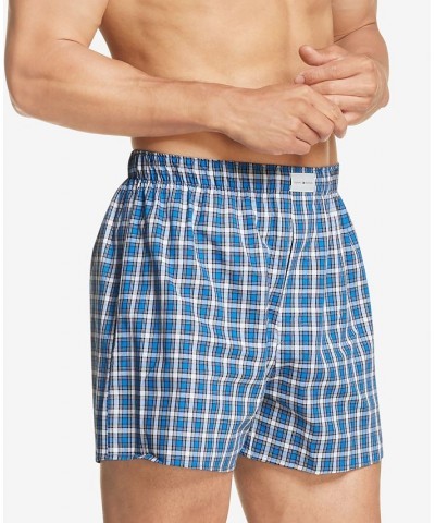 Men's 3-Pk. Classic Printed Cotton Poplin Boxers PD03 $19.59 Underwear