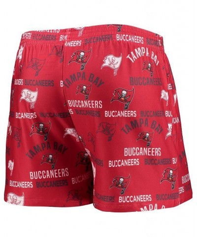 Men's Red Tampa Bay Buccaneers Flagship Allover Print Knit Boxers $15.39 Underwear