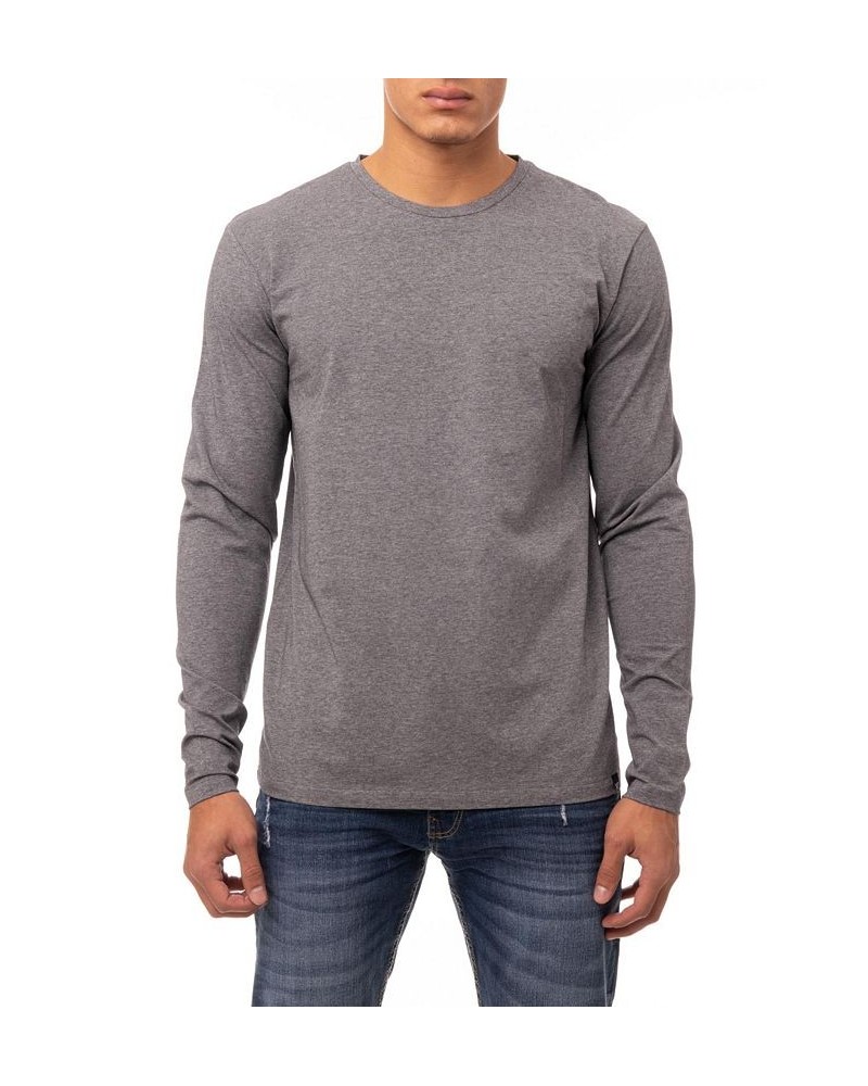 Men's Soft Stretch Crew Neck Long Sleeve T-shirt PD03 $19.60 T-Shirts