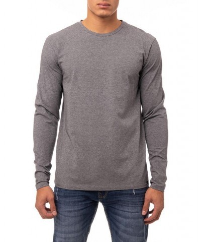 Men's Soft Stretch Crew Neck Long Sleeve T-shirt PD03 $19.60 T-Shirts