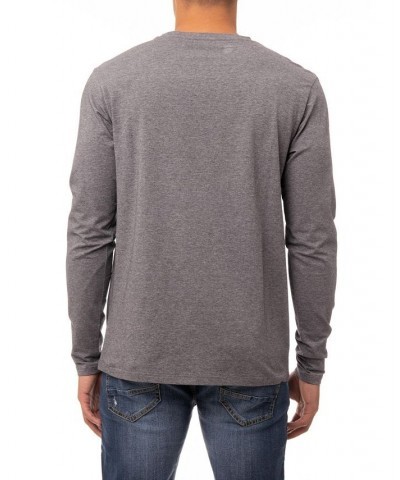 Men's Soft Stretch Crew Neck Long Sleeve T-shirt PD03 $19.60 T-Shirts