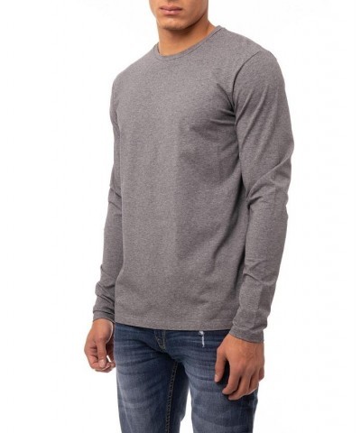 Men's Soft Stretch Crew Neck Long Sleeve T-shirt PD03 $19.60 T-Shirts