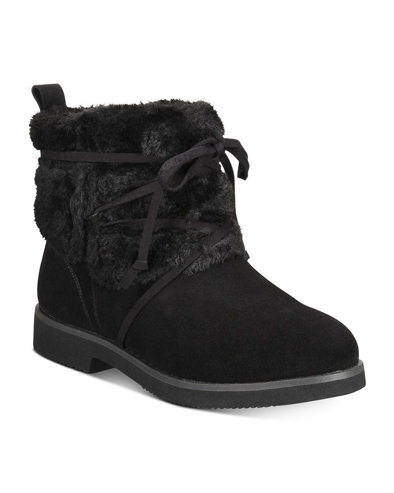 Zijune Cold-Weather Ankle Booties Black $18.16 Shoes