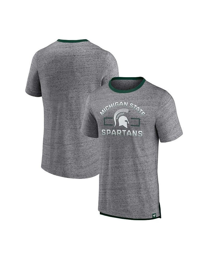 Men's Branded Heathered Gray Michigan State Spartans Personal Record T-shirt $18.45 T-Shirts