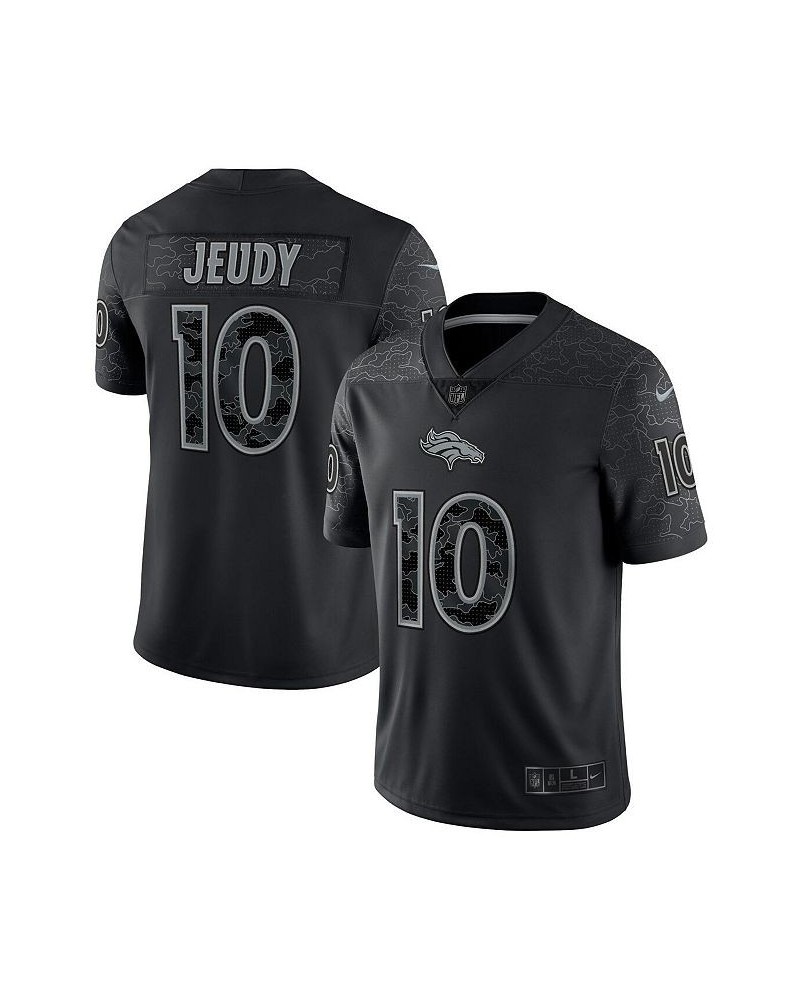 Men's Jerry Jeudy Black Denver Broncos RFLCTV Limited Jersey $78.00 Jersey