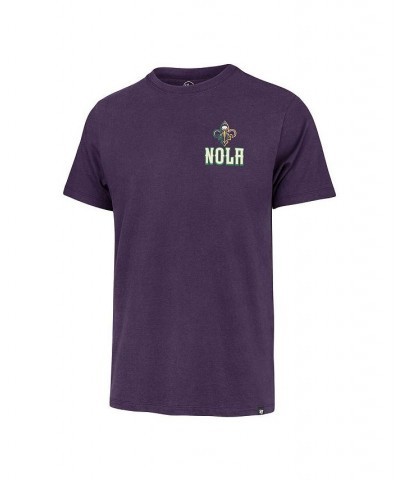 Men's Purple New Orleans Pelicans 2022/23 City Edition Backer Franklin T-shirt $26.49 T-Shirts