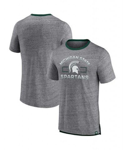 Men's Branded Heathered Gray Michigan State Spartans Personal Record T-shirt $18.45 T-Shirts