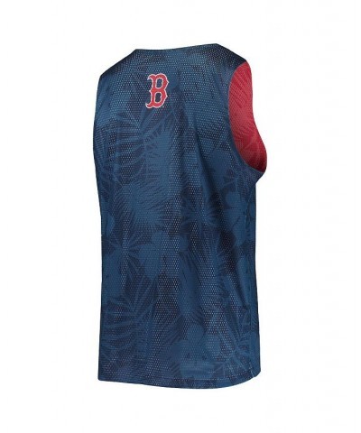 Men's Navy Boston Red Sox Floral Reversible Mesh Tank Top $24.50 T-Shirts