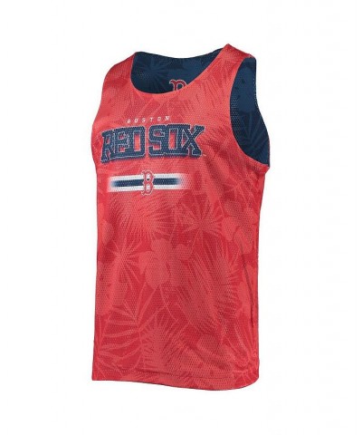 Men's Navy Boston Red Sox Floral Reversible Mesh Tank Top $24.50 T-Shirts