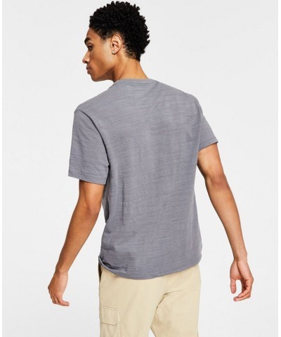 Men's Space-Dye Split T-Shirt Gray $9.12 T-Shirts