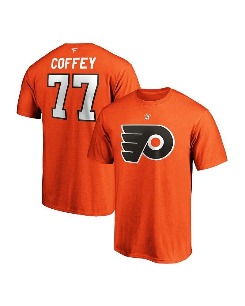 Men's Paul Coffey Orange Philadelphia Flyers Authentic Stack Retired Player Name and Number T-shirt $17.00 T-Shirts