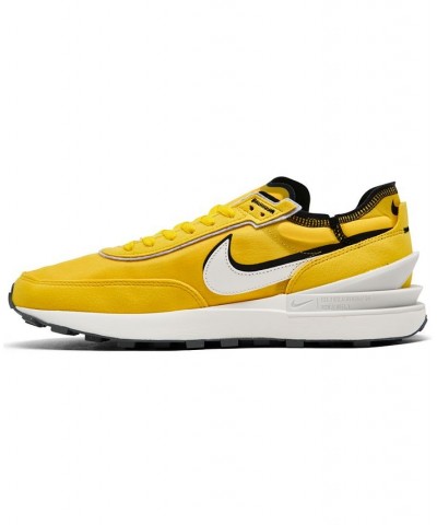 Men's Waffle One SE Casual Sneakers Yellow $41.40 Shoes