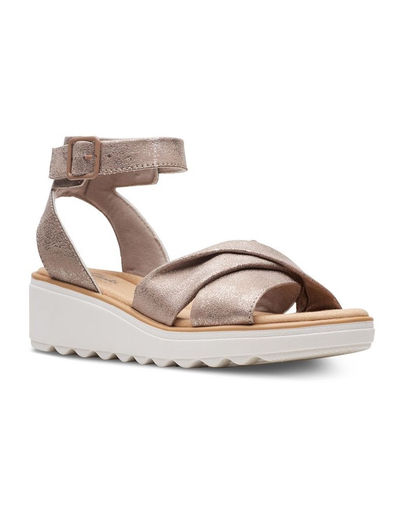 Women's Jillian Bella Ankle-Strap Platform Sandals Tan/Beige $49.35 Shoes