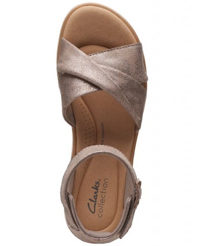 Women's Jillian Bella Ankle-Strap Platform Sandals Tan/Beige $49.35 Shoes