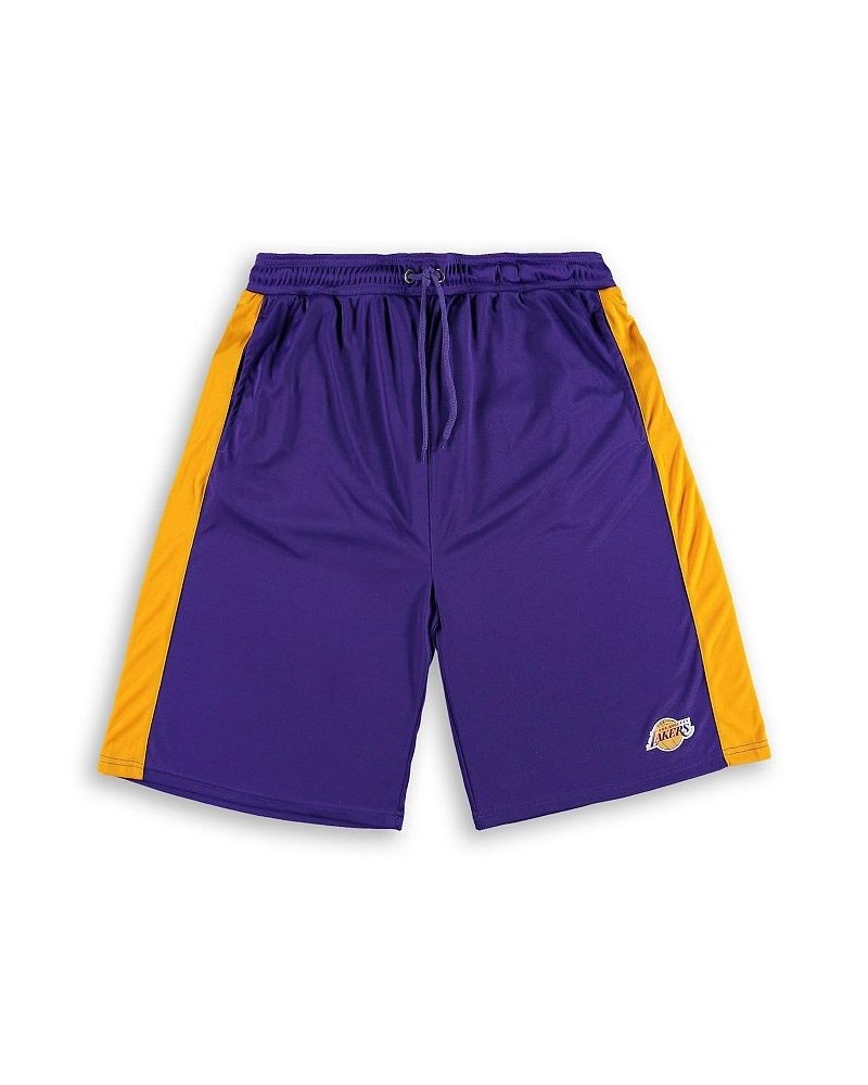 Men's Branded Purple, Gold Los Angeles Lakers Big and Tall Performance Shorts $23.19 Shorts