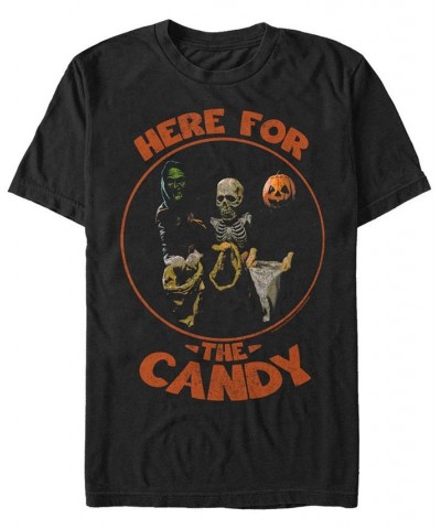 Halloween 3 Men's Kids In Costume Here For the Candy Short Sleeve T-Shirt Black $19.59 T-Shirts