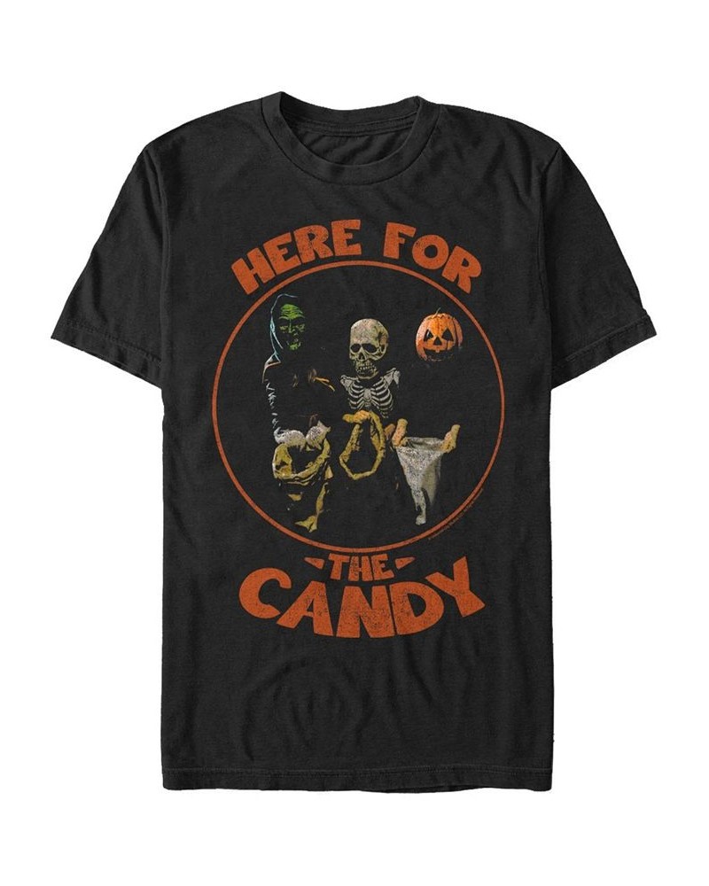 Halloween 3 Men's Kids In Costume Here For the Candy Short Sleeve T-Shirt Black $19.59 T-Shirts