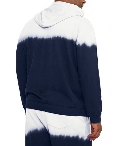 Men's Big and Tall Dip-Dye Hoodie Blue $33.48 Sweatshirt