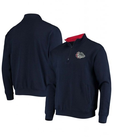 Men's Big and Tall Navy Gonzaga Bulldogs Tortugas Logo Quarter-Zip Jacket $30.59 Sweatshirt