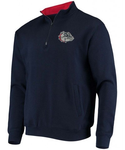 Men's Big and Tall Navy Gonzaga Bulldogs Tortugas Logo Quarter-Zip Jacket $30.59 Sweatshirt