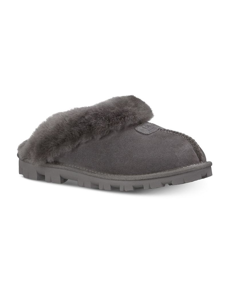 Women's Coquette Slide Slippers Gray $57.20 Shoes